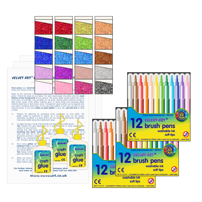 Colour & glitter accessories pack